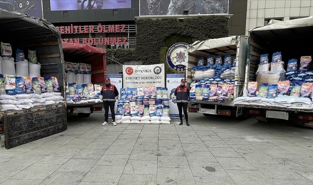 38,5 ton sahte deterjan ele geçirildi