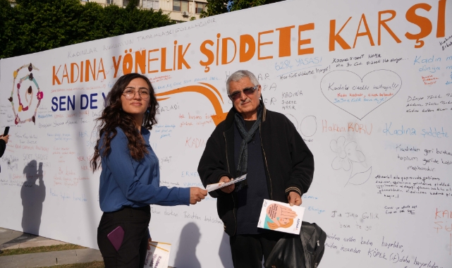 Kadına karşı şiddete hayır dediler!