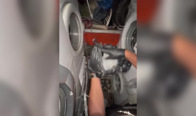 Uyuşturucuyu Çamaşır Makinesinin İçine Gizlemiş