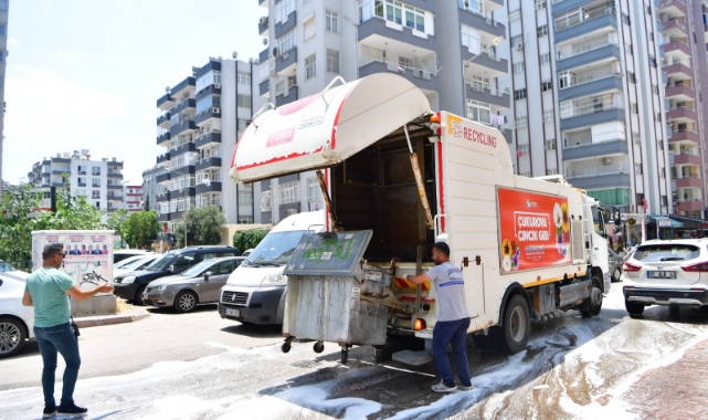 Çukurova’da Konteynerler İlaçlı Su İle Yıkanıyor