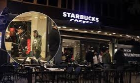Starbucks'a Silahlı Saldırı