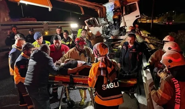 Kuzey Marmara Otoyolu'nda Tır Kazası