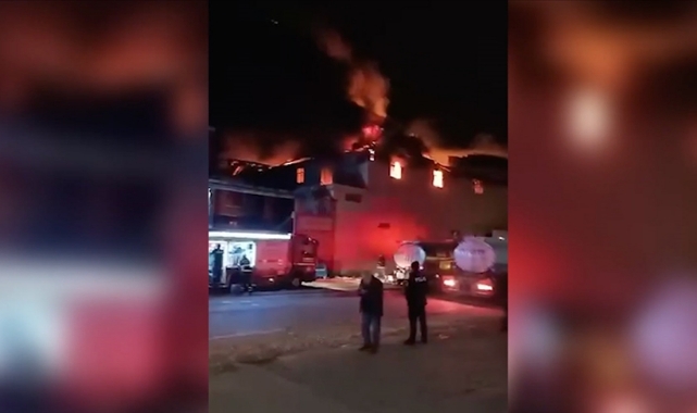 Geri Dönüşüm Tesisinde Yangın