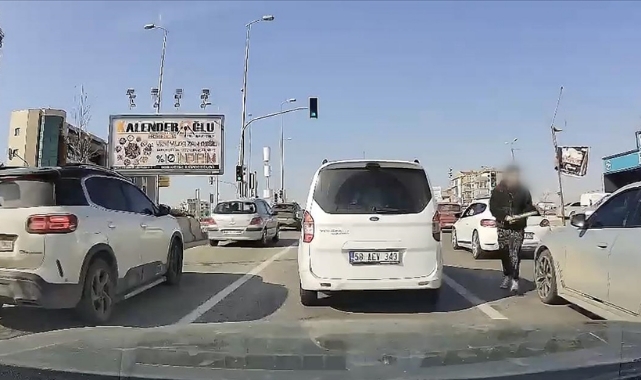 Trafikte Beyzbol Dehşeti!