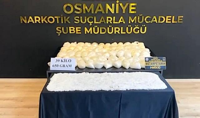 39 Kilo 650 Gram Uyuşturucu Ele Geçirildi