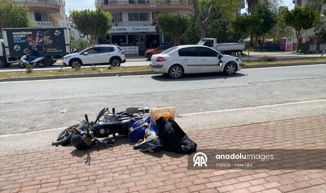 Antalya'da Motosiklet Kazası! 1'i Ağır 2 Yaralı