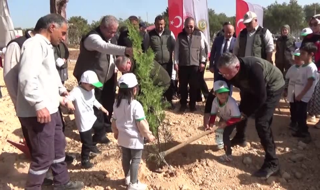 Erdemli'de Fidan Dikimi Yapıldı