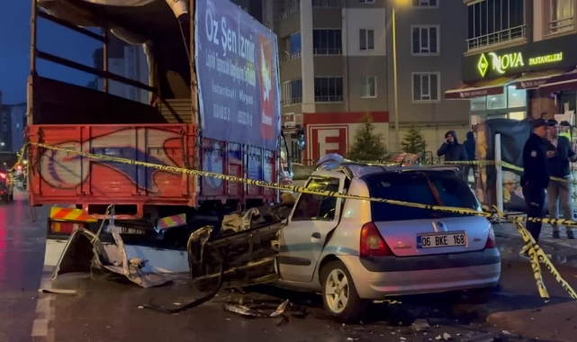 Feci Kaza:Sürücü Öldü