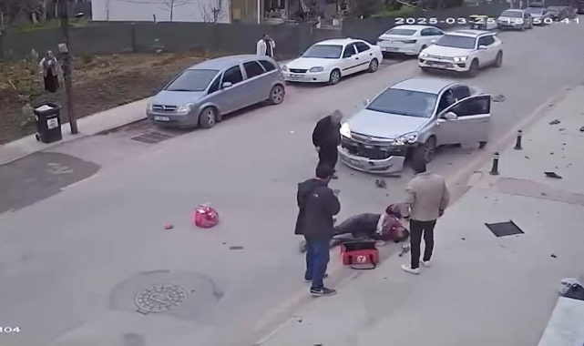 Otomobil İle Motosiklet Çarpıştı:1 Yaralı
