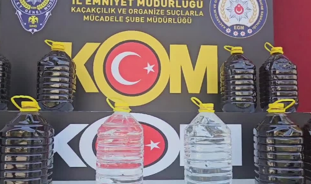 980 Litre Sahte İçki Ele Geçirildi