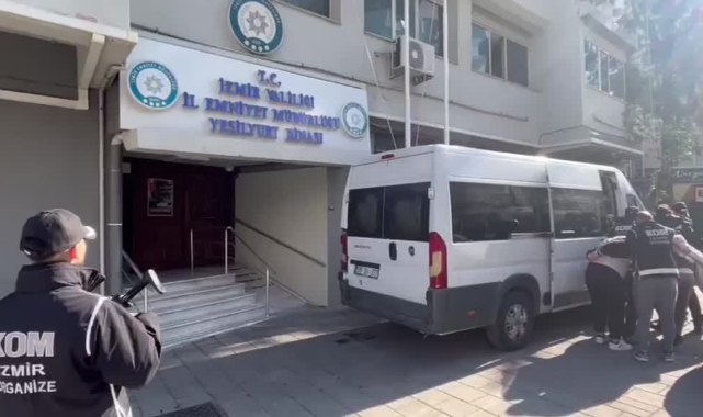 İzmir'de Suç Örgütü Operasyonu:5 Tutuklama