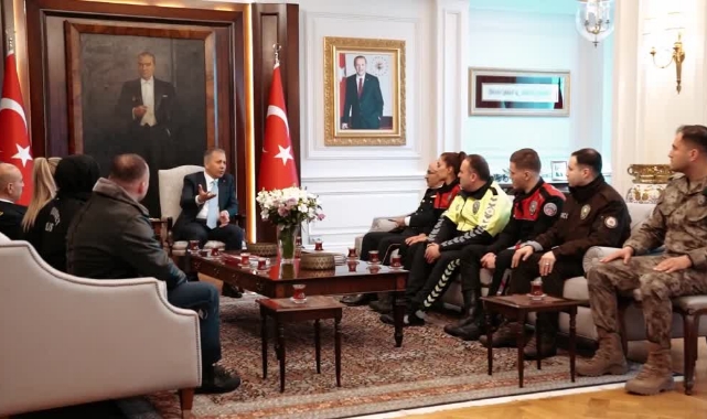 Yerlikaya, Türk Polis Teşkilatı Heyetini Kabul Etti