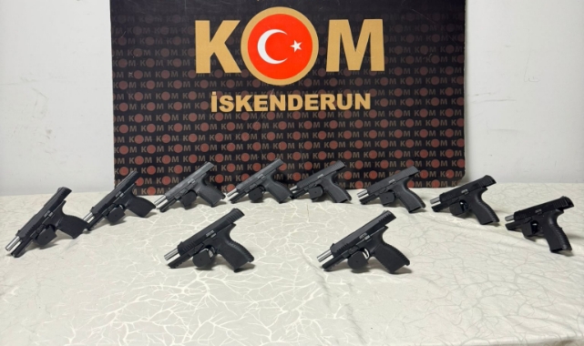 10 Ruhsatsız Tabanca Ele Geçirildi