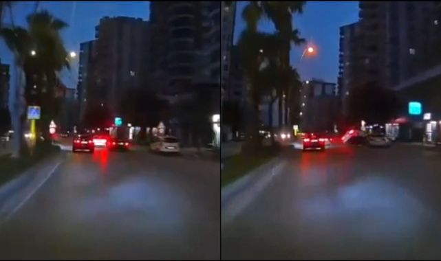 Makas Attığı Otomobile Arkadan Çarptı