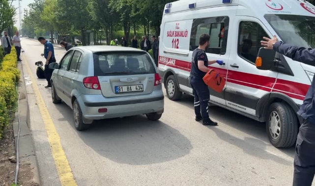 Yolun Karşısına Geçen Anne ve Kızına Otomobil Çarptı