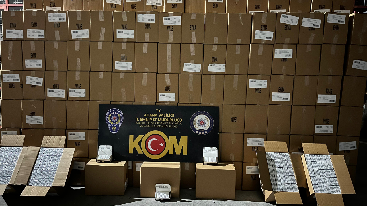 6 Milyon 500 Bin Makaron Ele Geçirildi