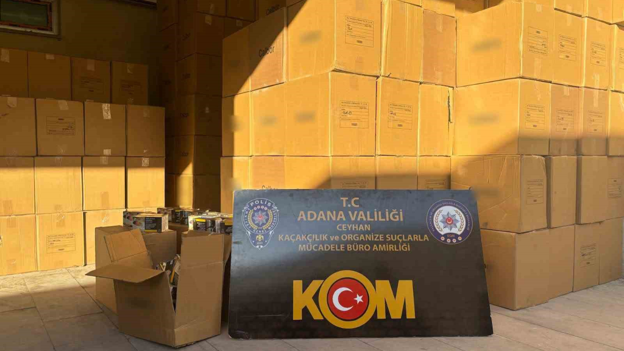 11 Milyon 730 Bin Kaçak Makaron Ele Geçirildi: 5 Gözaltı