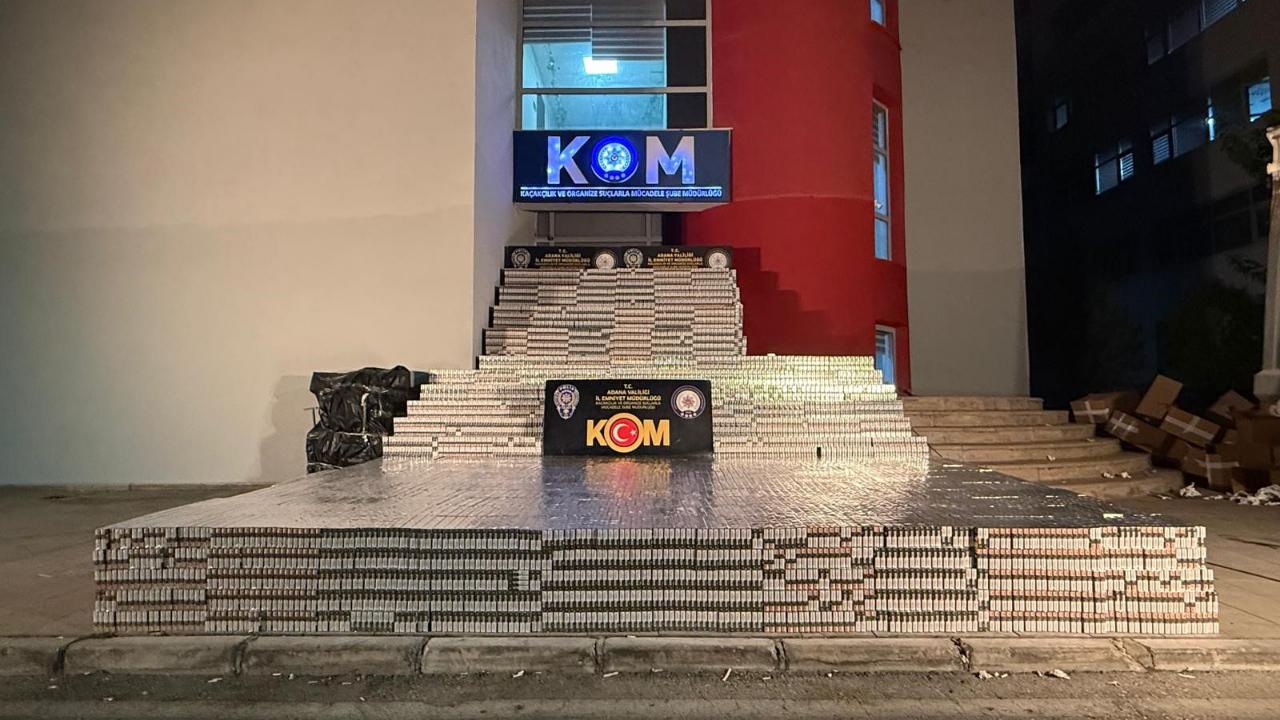 105 Bin Paket Kaçak Sigara Ele Geçirildi