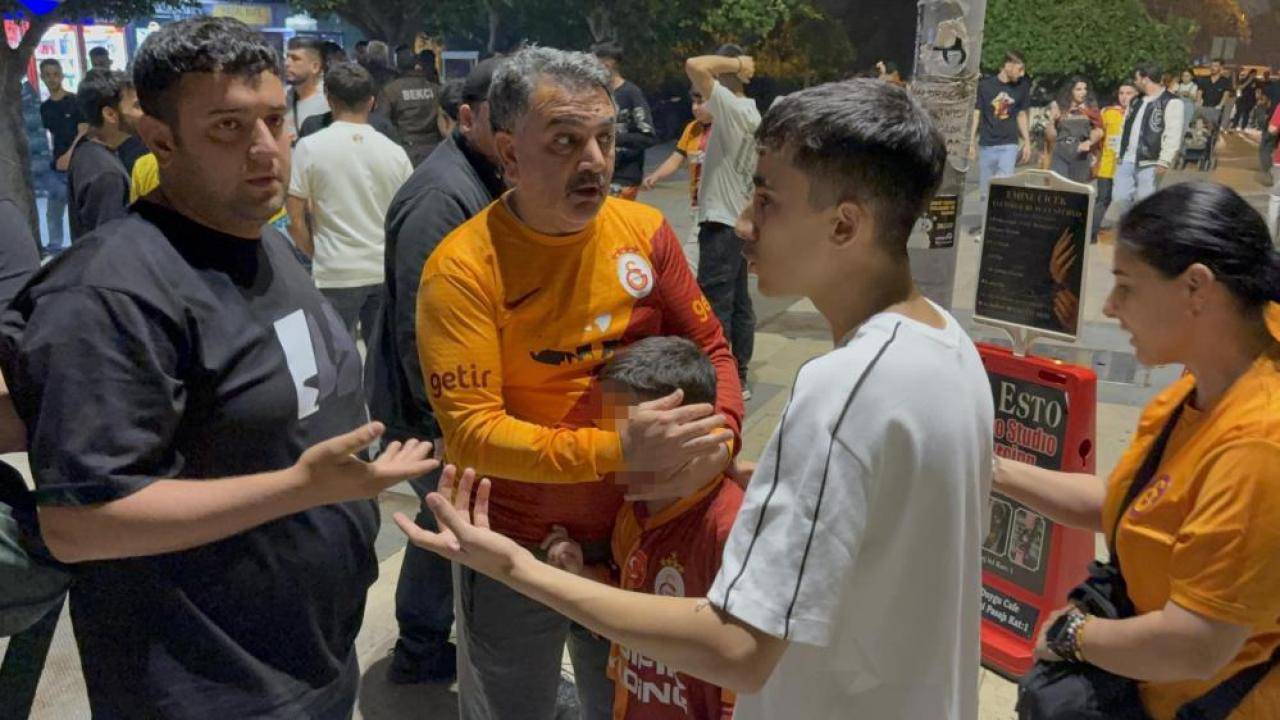 Adana Demirsporlu taraftarlar küçük çocuğa alkol şişesi fırlattı