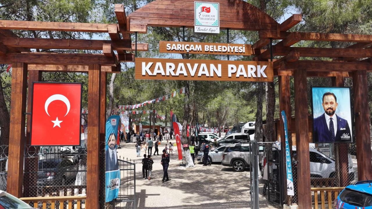 Sarıçam Belediyesi ''Karavan Park'' Hizmete Açıldı