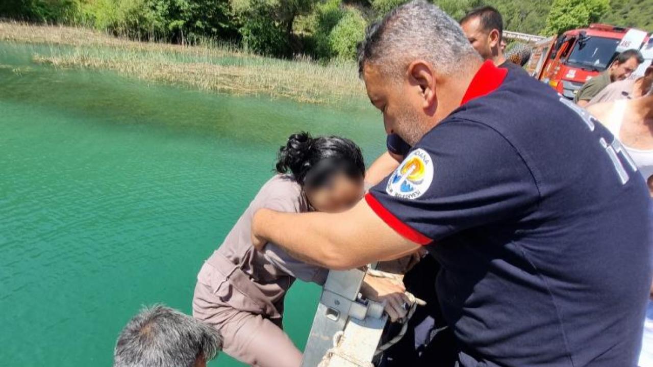 Eğner Köprüsü’nde Can Pazarı:Kadın İtfaiye Ekiplerince Kurtarıldı