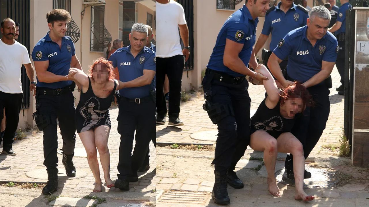 Genç Kadın Mahalleyi Birbirine Kattı!