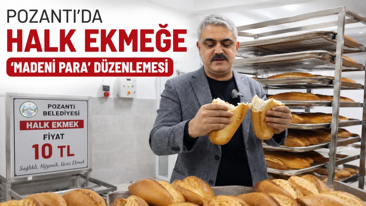Pozantı'da Halk Ekmeğe ''Madeni Para'' Düzenlemesi