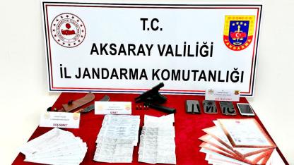 Aksaray'da Tefecilere Jandarma Baskını