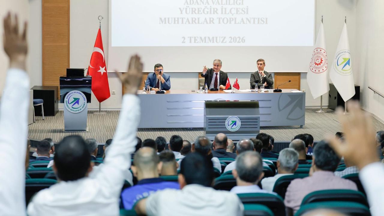 Vali Yavuz Yüreğir'deki Muhtarlarla Buluştu